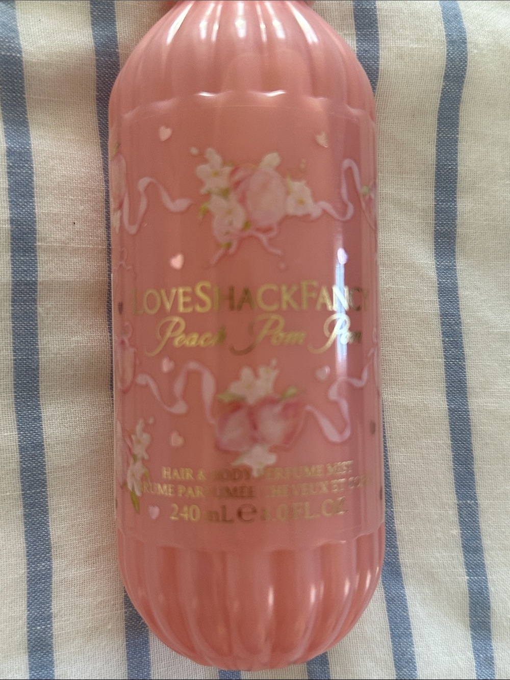 LoveShackFancy Peach Pom Pom Hair & Body Mist - NEW - Picture 2 of 4